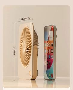 Ventilateur portable ultra-fin rechargeable, mini ventilateur de bureau USB, 3 vitesses, pour le bureau, la maison, les voyages, ensemble cadeau personnel - Product Image 4