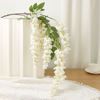 Kunstmatige 5-takken hangende wisteria bloemen bloemkunst nieuw design decoratieve bloemen Kerstmis nieuwjaar bruiloft huis hotel decoratie