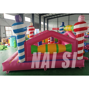 Brincolín inflable <span class=keywords><strong>de</strong></span> lona <span class=keywords><strong>de</strong></span> PVC con diseño <span class=keywords><strong>de</strong></span> dulces, comercial, para niños y niñas, casa <span class=keywords><strong>de</strong></span> brinco inflable, diversión para fiestas y eventos <span class=keywords><strong>de</strong></span> <span class=keywords><strong>alquiler</strong></span>. - Product Image 3