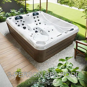 Luxe 75pcs Massage Jets Whirlpool Spa Tub 5 Personnes Outdoor Spa Moderne Jacuzzier Hot Tub Spa avec Balboa <span class=keywords><strong>Water</strong></span> Control System - Product Image 2