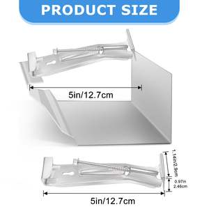 5 İnç K-tipi Oluk Askıları Özelleştirilmiş Alüminyum Çelik Yüksek Kaliteli Çatı Drenaj Sistemi Yağmur Olukları - Product Image 2