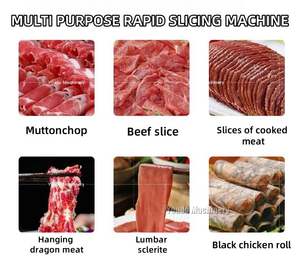 เครื่องหั่นเนื้อแช่แข็งเครื่องตัดเนื้อสแตนเลส220V สภาพใหม่สำหรับร้านอาหารในเชิงพาณิชย์ - Product Image 4