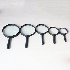 Loupe de lecture portative en verre noir pour l'enseignement, loupe à main pour bijoux, lentille grossissante de 90 mm - Product Image 2