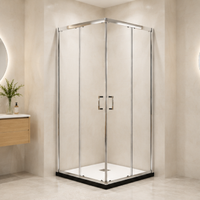 Cabine de douche carrée sur mesure Foshan, porte de douche en verre, cabine de douche pour salle de bain