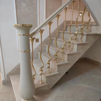 Balustre d'escalier en alliage d'aluminium et de magnésium, acier inoxydable, style serpentin, pour intérieur de ferme, garde-corps ornemental – Fourniture directe usine
