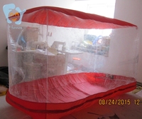 Couverture gonflable claire de tente de moto de garage de 2.8m x 1.2m x 1.5m