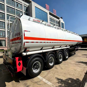 Semi-remorque <span class=keywords><strong>citerne</strong></span> en acier inoxydable 50 CBM pour produits comestibles/essence/diesel usagé/carburant/huile, charge utile maximale 50 000 kg, suspension pneumatique, à vendre - Product Image 1