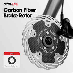 Frein <span class=keywords><strong>à</strong></span> disque mécanique pour VTT en fibre de carbone CYCLAMI 160/180 mm avec logo personnalisé – Pièces de <span class=keywords><strong>vélo</strong></span> de montagne - Product Image 1