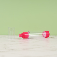 Flacon pompe airless pour crème cosmétique avec pulvérisateur