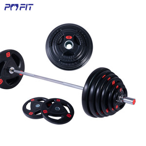 Poids de musculation en caoutchouc pour salle de sport <span class=keywords><strong>Crossfit</strong></span> 5 kg 10 kg 15 kg 20 kg, plaques de poids pour haltères, haltères en caoutchouc - Product Image 4