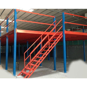 Plateforme de plancher en acier avec escalier sur mesure et garde-corps de sécurité pour entrepôt - Product Image 4