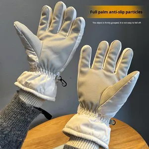 <span class=keywords><strong>Guanti</strong></span> da sci caldi foderati in pile da uomo ispessiti invernali <span class=keywords><strong>guanti</strong></span> da ciclismo all'aperto <span class=keywords><strong>per</strong></span> giocare a <span class=keywords><strong>neve</strong></span> bici elettrica con cerniera Touchscreen - Product Image 3