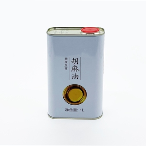 Lata Rectangular de Hojalata de Grado Alimenticio de 1L para Envasado de Aceite Comestible, Lata Metálica para Aceite de Oliva - Product Image 1