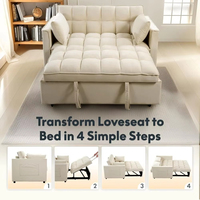 Sofá Cama Convertible Moderno en Oferta con Cama Extraíble para Sala de Estar y Apartamento