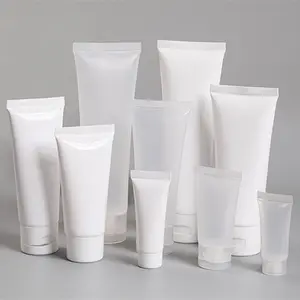 Mini empacotamento biodegradável, embalagem recipiente fosco transparente para delineador tubo de loção corretivo tubos de cosméticos eco-amigável