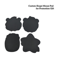Tapis de souris pour ordinateur portable de bureau mignon, impression de logo personnalisée OEM, sublimation, forme de dessin animé, bords lisses, caoutchouc naturel + tissu, anti-rayures, en stock