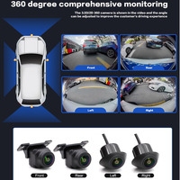 Système de caméra de recul SMARTOUR AHD 1080P 3.5D AI 360° Surround, étanche IP67, avec DVR avant/arrière/côté pour stationnement, garantie 1 an