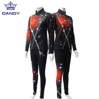 Veste de pratique de danse avec logo de sublimation complète
