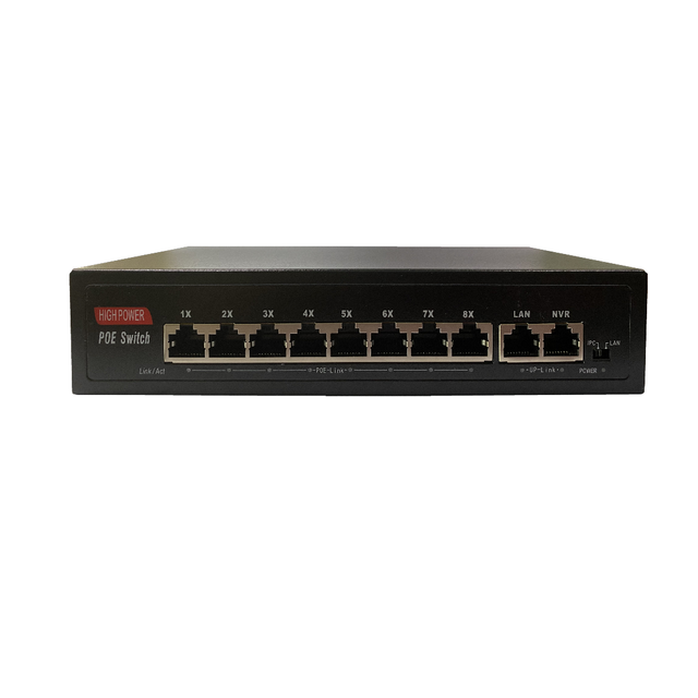 PoE Port Ethernet Switch 4ch 8ch 16ch 24ch 10/100/1000 Base-T IEEE802.3AF/AT POE Switch Power Adapter