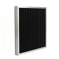 Filtre à charbon actif plissé pré-filtrant pour ventilation CVC, absorption des odeurs, performance G4 conforme à la norme EN779