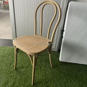 ราคาขายส่งเก้าอี้เรซิ่นทรงโค้งแบบ Thonet สำหรับงานกลางแจ้ง ทนทาน เหมาะสำหรับงานแต่งงาน โรงแรม และรับประทานอาหาร พร้อมเบาะรองนั่ง - Product Image 5