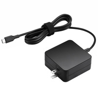 Pengisi daya Cepat USB-C 45W dengan PD 3.0 kompatibel dengan Dell untuk HP untuk Lenovo Asus untuk Chromebook AC adaptor catu daya