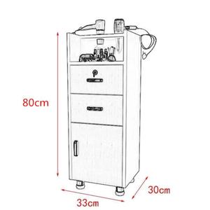 Wholesale Price Modern Metal Frame Hair Layer Cart With Dryer Holders Beauty Barber <b>Salon</b> Trolley - Product Image 6