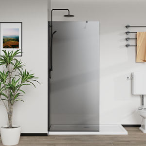 <span class=keywords><strong>Mampara</strong></span> de <span class=keywords><strong>Ducha</strong></span> Moderna de Alta Calidad, Impermeable, de Vidrio Templado de 8/10 mm, Fácil de Acceder, con Barra de Soporte <span class=keywords><strong>Fija</strong></span> - Product Image 4