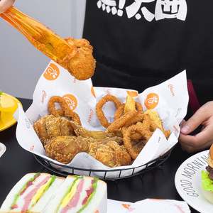 Wholesale Custom Printed logo Sandwich Food Grade Coated Wax <b>Wrapping</b> <b>Paper</b> for <b>Burger</b> Sandwich Bread Takeaway <b>Paper</b> Packing - Product Image 3