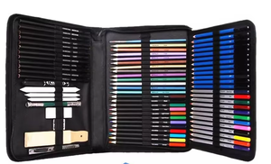 Kit Completo di Matite Colorate - 72/120/180 Colori Vibranti con Custodia da Viaggio e Libro da Colorare a Tema Floreale per Disegnare e Colorare - Product Image 5