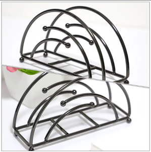 Porte-serviettes de luxe en fil noir pour mariage, hôtel, restaurant, maison à bas prix - Product Image 4