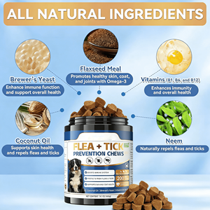 OEM/ODM Golosinas Masticables Suaves para <span class=keywords><strong>Perros</strong></span> y Gatos, Contra Pulgas y Garrapatas, Apoyo Inmunológico para Todas las Edades con Aceite de Pescado - Product Image 3