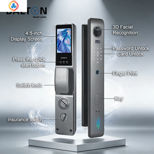 Dalton P60 1080P HD-Video mit Weitwinkelansicht Smart Door Lock WLAN mit 3D-Gesichtserkennung Smart Lock Elektronisch - Product Image 5