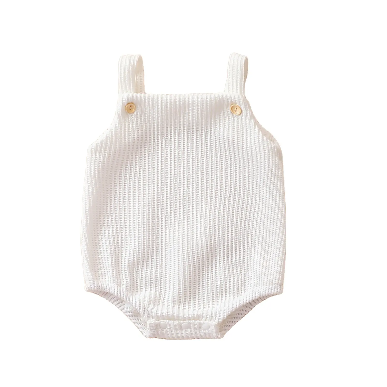 Em bé dệt kim Romper em bé mới sinh ra Chunky đan Playsuits quần áo mùa hè trẻ sơ sinh SINGLET onesie chéo trở lại Rompers