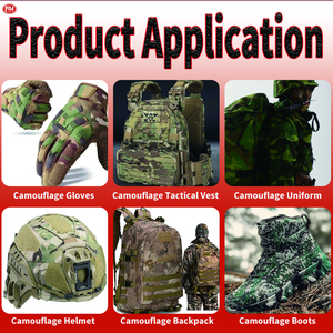 Nhiệt Đới Camo móc và vòng lặp băng, tất cả-nylon Fastener cho thiết bị bảo vệ & Phụ kiện đồng phục - Product Image 6