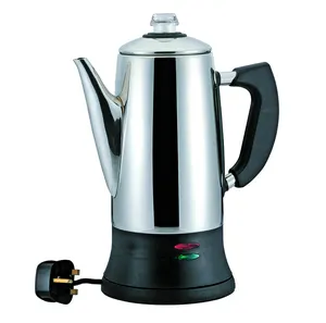 110v Bestseller 1.8L 12 Tasse Überlegene Qualität 304 Edelstahl Italienischer Espresso-Stil Tragbarer kunden spezifischer Kaffee-Perkolator