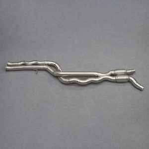 70mm 20G Stainless Steel M2 Competition Equal Length Exhaust Midpipe Exhaust Pipes for BMW M2C F87 S55 3.0T with Resonator - Product Image 5