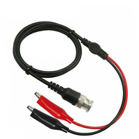Câble de test BNC vers double fiche banane 4 mm avec pinces crocodiles rouge et noir, sonde d'oscilloscope, Chine