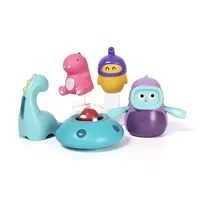 Arolo רוח עד דינוזאור לסחוט להשפריץ ידידותי לסביבה צעצוע סט ילדי תינוק צעצועי אמבטיה עם מים מדחום