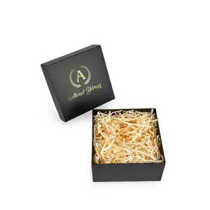 Boîte cadeau noire personnalisée avec nom pour coffret cadeau - Product Image 1