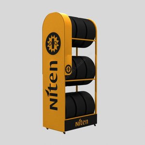 Personalizado de gran capacidad de rejilla de metal Panel de malla colgante neumático estante de exhibición de pie para la tienda al por menor para el teléfono - Product Image 2