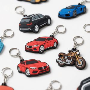 <b>Custom</b> 2D 3D Soft Rubber Keychain UV Printed Personalized <b>Key</b> Holder Eco-Friendly Durable <b>Custom</b> Logo Keyring Promotiol Souvenir - Product Image 3