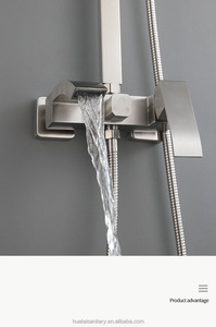 Allemagne 304 acier inoxydable pluie mural <span class=keywords><strong>de</strong></span> luxe mitigeur <span class=keywords><strong>de</strong></span> bain ensemble <span class=keywords><strong>de</strong></span> <span class=keywords><strong>douche</strong></span> - Product Image 6