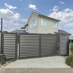 Diseño <span class=keywords><strong>de</strong></span> Puertas y Vallas Metálicas para Exteriores, Puerta <span class=keywords><strong>Principal</strong></span> Moderna <span class=keywords><strong>de</strong></span> Aluminio para Casa, Villa, Apartamento, Patios Delanteros - Product Image 2