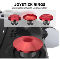 Accessoires de modification DIY 6-en-2 adaptés aux manettes PS5/SWITCH PRO/XBOX, capuchons de joystick en métal, tiges de pouce en métal DS5
