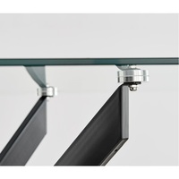 Nouvelle conception 2026 Quantité minimale de commande 30 pièces Style américain Meubles de salon Table à manger ronde en verre design moderne Table basse ronde
