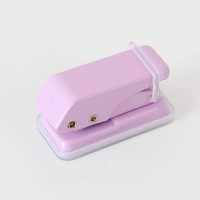 Perforatrice portable Macaron Mini pour cahiers à feuilles mobiles, perforatrice standard à un trou, outil de reliure de papier pour étudiants
