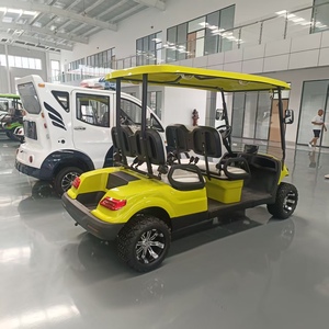 Carrito de Golf Eléctrico Personalizado Multicolor Amarillo Limón para 4 Pasajeros - Product Image 4