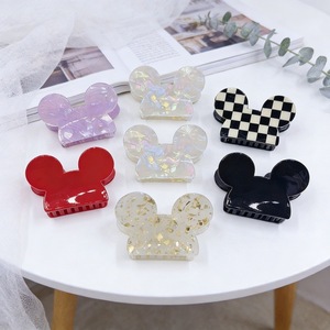 Vendita Calda: Fermagli per Capelli Mickey Mouse in Acetato, Clip Personalizzate a Forma <span class=keywords><strong>di</strong></span> Mickey per Donne - Product Image 1