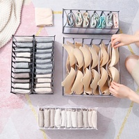 Diviseur de rangement pour la maison Nylon Mesh Underwear Storage Organizer Bra Compartment Box